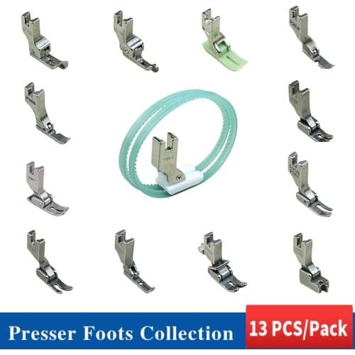 13PCS Presser Foot Collection For Industrial Lockstitch Sewing Machine JUKI BROTHER Accessories P351 P58N P952 P360 P363 TRF1