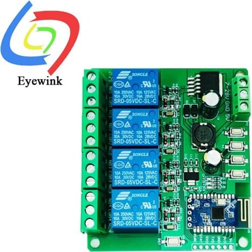 4 channel Bluetooth 5.0 relay ble Bluetooth networking mesh networking mobile phone app remote control switch