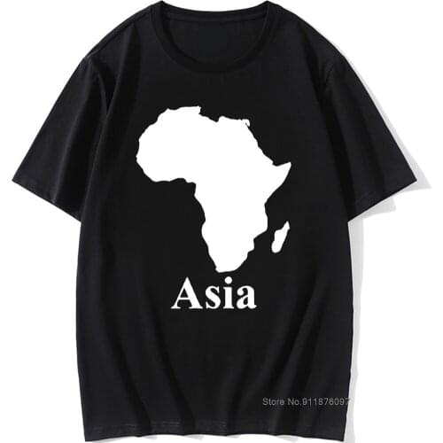 AFRICA ASIA Birthday Funny Unisex Graphic Fashion New Cotton Short Sleeve T Shirts O-Neck Harajuku T-shirt