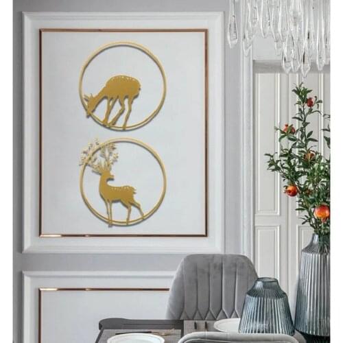 Home Decoration Accessories Wall hanging Decor Shelf miroir Nordic style Metal ornaments for Bedroom Living room Creative Mural