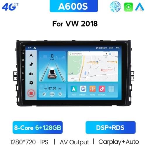 RDS BT 2 Din Android 10 Radio For VW/Golf/Tiguan/Skoda/Fabia/Rapid/Seat/Leon Canbus Car Multimedia Player Automotivo GPS DVD DSP