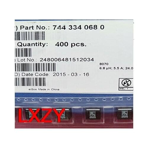 Free Shipping 10PCS/lot 7443340680 WE-HCC 6R8 6.8UH 7.5A 8.4X7.9X7.5MM High current inductor