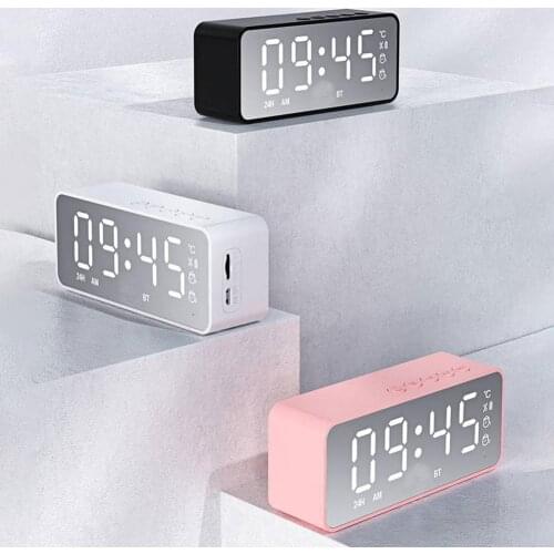 G50 Mini Wireless Bluetooth Speaker Alarm Clock Portable Cannon Voice Broadcast The Card Instert Vehicular Audio With FM Card