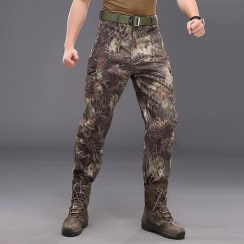Hunter Cargo Pants Military Army Combat Trouser Men Outdoor Thick Warm clothes Tactical Pants