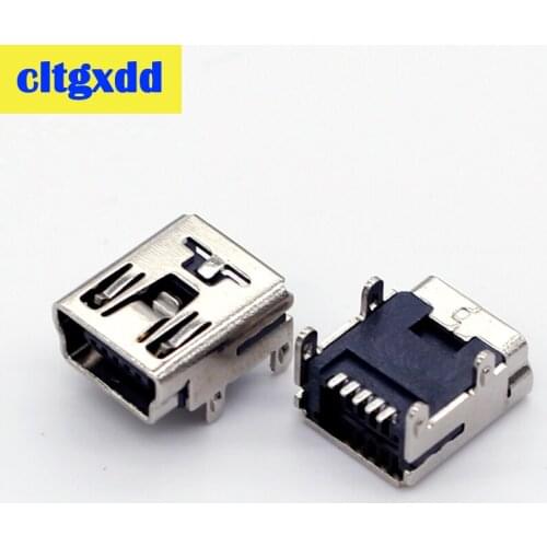 Cltgxdd Mini USB Type B SMD Female Socket V3 5-Pin charging Connector socket USB port for MP3/MP4/GPS/radio/Electric toy