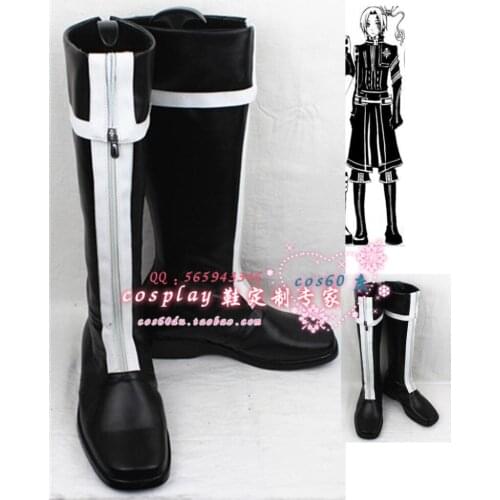 D.Gray-man Allen Walker Cosplay Shoes Boots S008
