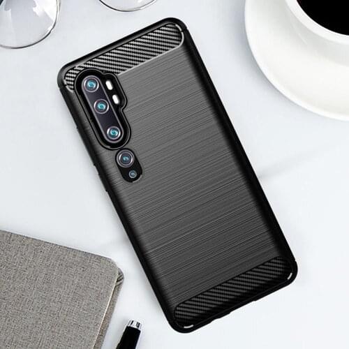For Xiaomi Mi Note 10 Pro Lite CC9 9T 8 9 Pro Carbon Fiber Cover For Xiaomi Mi 9 8 A3 SE Lite A1 A2 F1 PLAY Shockproof Soft Case