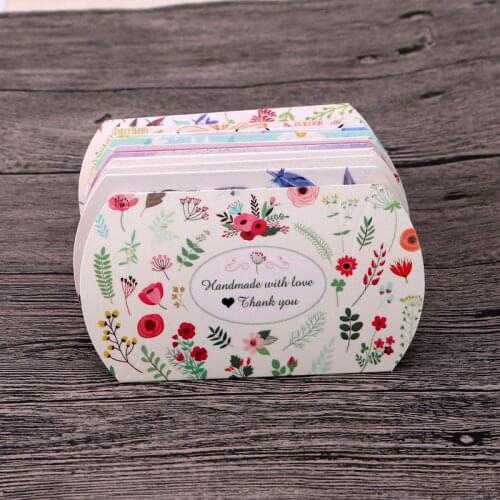 6.5x9x2.5cm 10pcs/lot Colorful Flower Printed Jewelry Package Box Handmade Candy Gifts Bracelet Storage Holder for Wedding Party