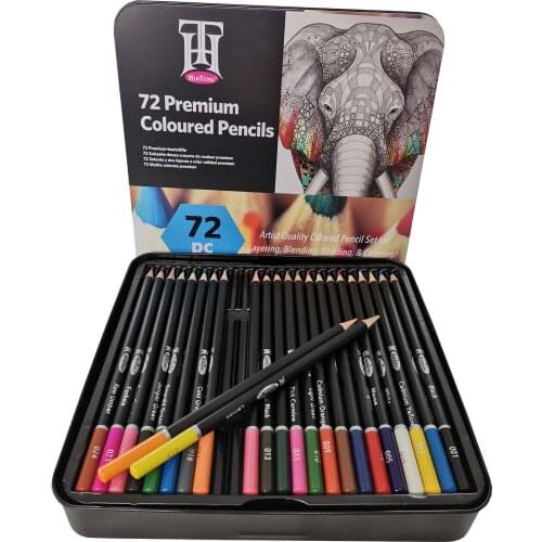 72 Colors Professional Color Pencil Set Iron Box Colored Colour Drawing Pencil Lapices De Colores School Artist Supplies