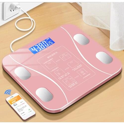 Bluetooth Body Fat Scale Floor Scale Smart Bathroom Weight Scale Body Composition Analyzer Connect Smartphone Apps Via New
