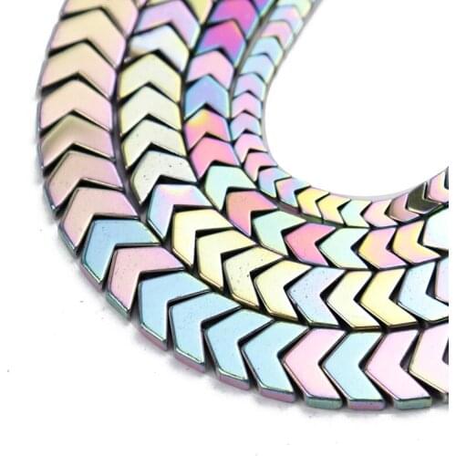 Natural Light Purple Arrows Shape Hematite Stone Beads 4/6/8/10mm Spacer Loose Beads For Jewelry Making Bracelet Diy Accessories