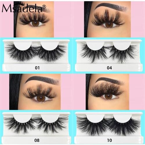 Cruelty Free Mink Lashes 25mm Long Fluffy Messy 3D Dramatic Volume Fake Lashes Faux Mink Makeup Mink Eyelashes Wholesale Bulk