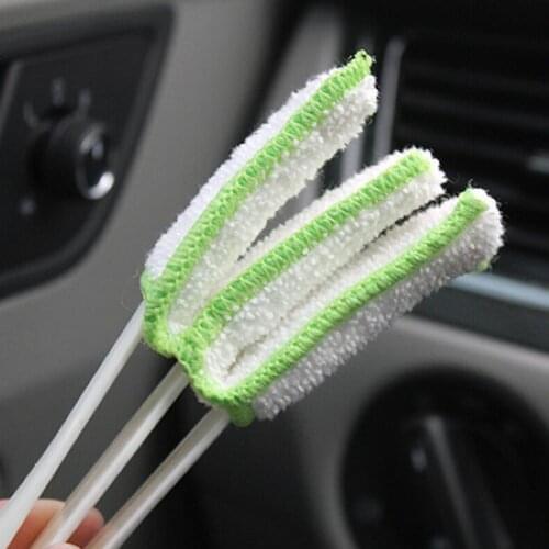 Keyboard Dust Air-Condition Cleaner Computer Clean Tool Dual Head Microfibre Blinds Dirt Duster Brush Sponge Cloth