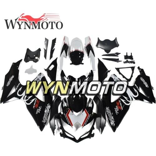 Complete Fairing Kit For GSXR600 GSXR750 2008 2009 2010 08 09 10 K8 ABS Injection White and Black Bodywork Kit