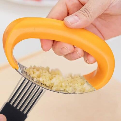 Garlic Press Crusher Squeezer Mincer Chopper Household Manual Garlic Press Garlic Tools Kitchen Gadget Cleaner
