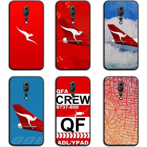 Qantas Airlines Logo Phone Case For Oppo A5 A9 2020 Reno2 z Renoace 3pro A73S A71 F11