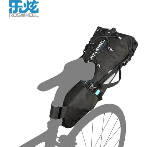 Roswheel 131372 Bike Cycling Bicycle Storage Tail Bag Rear Seat Saddle Bag Pack Pannier Sack 8L 10L