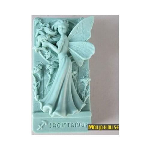 Flower Angel Fairy shape soap silicone mold soap mould