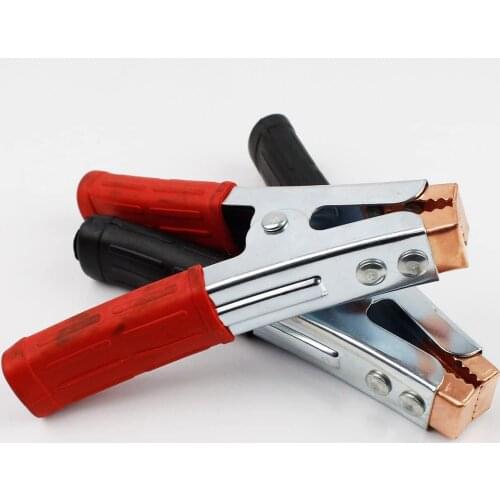 2pcs Replacement 300A Heavy Duty Copper Alligator Clips Terminal Test Electrical Battery Crocodile Clamp for Jumper Cables Boost