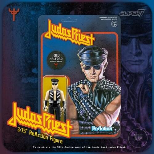 Super7 Judas Priest Rob Halford Anime Action Figur Toy for Child Halloween Gift