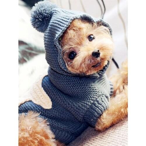 Pet Sweater Nordic Star Ropa Perro Dog Clothes for Small Jumper Cat Teddy Cute Dress Polyester Autumn Winter Accessary