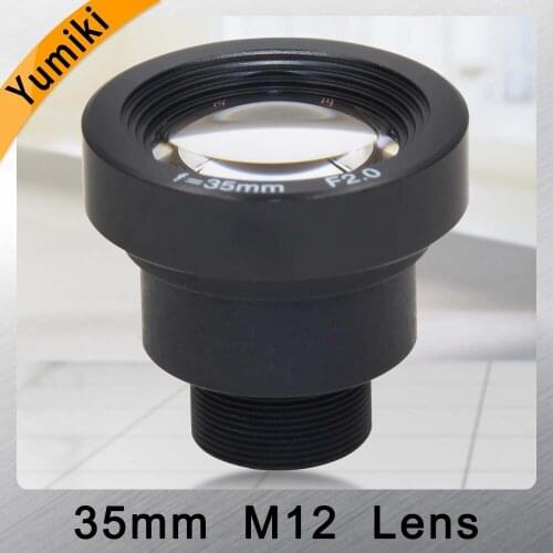 Yumiki 1.3MP 35mm CCTV IR MTV Lens m12 Mount F2.0 For Security Video Cameras, 1/2" Image Format IR Filter Optional Korean lens