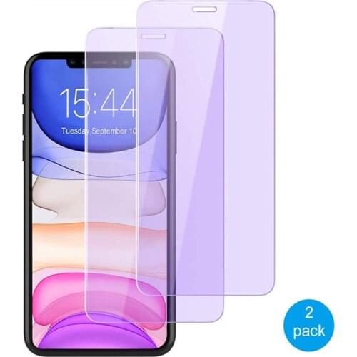 Anti Blue-ray Screen Protector For iPhone 6 7 8 Plus X XR XS 11 Pro Max Screen Protection Tempered Glas Screenprotector Pelicula