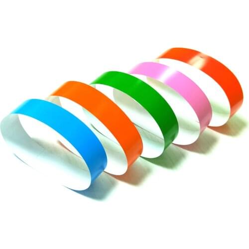 100 Pieces One Time Use Different Colors Wrist Band for Events Tyvek Wristband Tyvek Paper Wristbands Wedding Decoration
