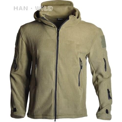 2018 Men Windproof Tactical Soft Shell Fleece Army Military Shooting Hunting Coat Camping Hiking Thermal Hooded Jacket 4 color