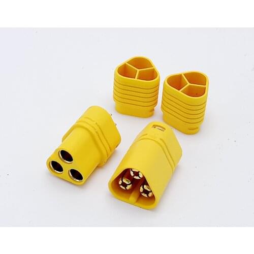 3 pole MT60 connector for RC motor ESC driver high current 3pin banana plug socket 10pcs/lot