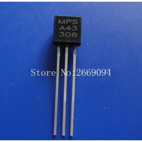 30pcs/lot MPSA43 transistor MPSA43 TO-92 Transistor