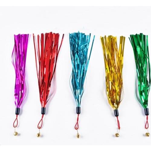 5Pcs Pet Cat Toy Funny Cat Interactive Replacement Head With Bell Color Ring Paper Strip Cat Rod Toy Wire Rustling #2