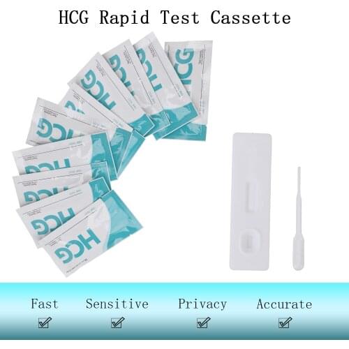 5 Pcs Women HCG Early Pregnancy Test Strips Rapid Urine Measuring Accuracy Household Private Pregnancy Test Kit