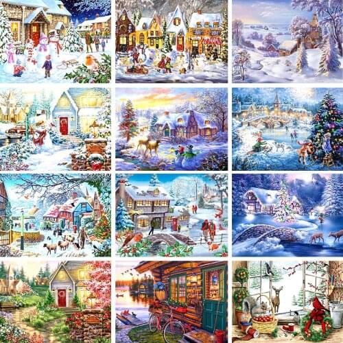 5D DIY Diamond Painting Landscape Home Decoration Rhinestone Art Picture Full Diamond Embroidery Gift Mosaic Cross Stitch Kit
