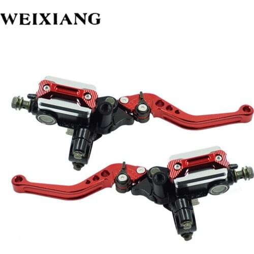 7/8" 22mm CNC Aluminum Motorcycle Brake Clutch Master Cylinder Lever Reservoir Universal Adjustable ATV For Yamaha Honda Suzuki