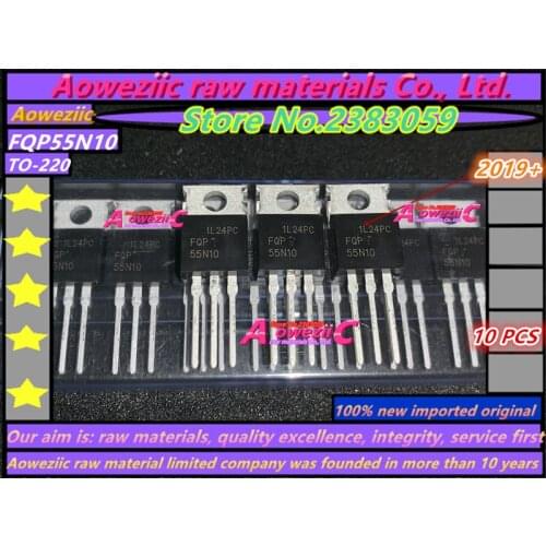 Aoweziic 2019+ 100% new imported original FQP55N10 55N10 TO-220 MOS FET 55A 100V
