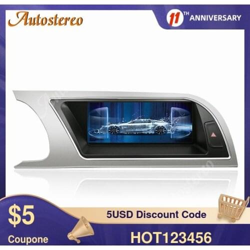 For Audi A5 2009-2015 Android 10.0 Car GPS Navigation Multimedia Player Auto Stereo Head Unit Radio Tape Recorder Carplay Satnav