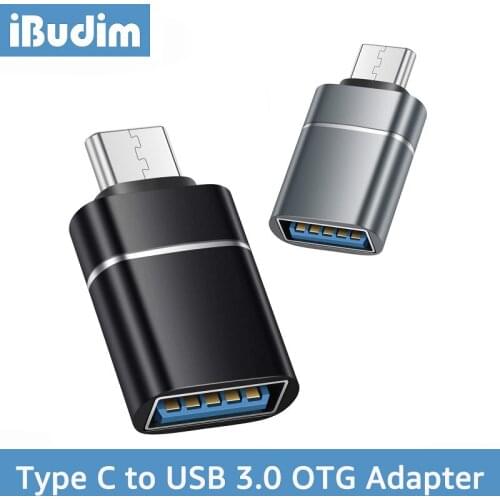 IBudim Type C OTG Adapter Fast Type-C to USB 3.0 Adapter Converter USB C OTG Connector for Macbook Pro Air Xiaomi Huawei Samsung