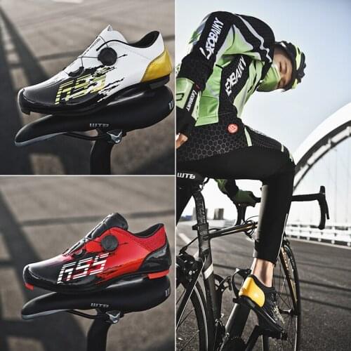 Men Cycling-shoes,Outdoor Mountain Bike Cleat Shoes,High Quality Non-slip Self-locking Road Racing Cycling Sneakers,Size 37-46