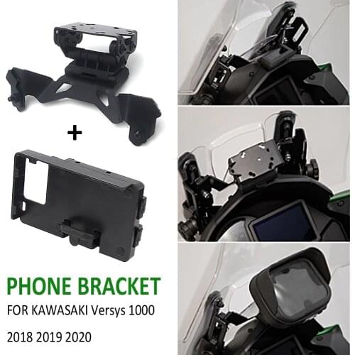 VERSYS 1000 2018 2019 2020 NEW Motorcycle Phone GPS Navigation Bracket USB Wireless Charging Mount Stand FOR Kawasaki Versys1000
