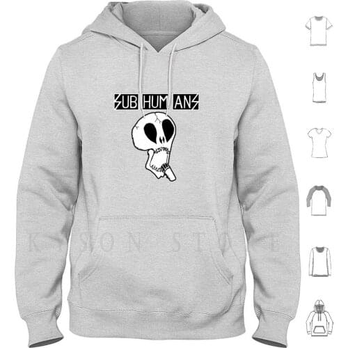 Circle Rock Hoodie Long Sleeve Subhumans Rock Band Crass Discharge Dead Circle Kennedys Jerks