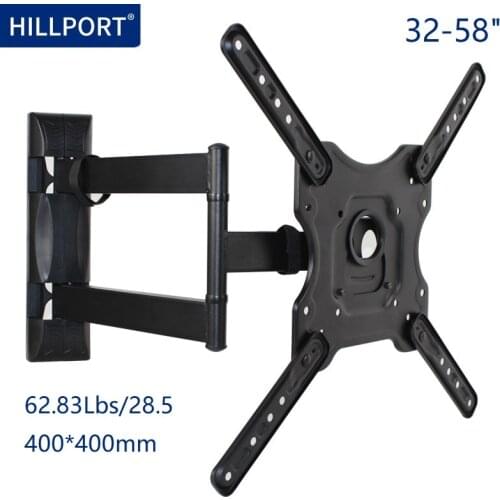 32-58" TV Wall Mount Stand Swivel Tilt 180 TV Bracket LED LCD 400x400 Full Motion Articulating Extension Arm Suporte DYQ4