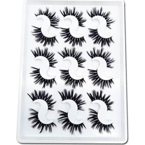 2019 NEW 9 pairs 100% Real Mink Eyelashes 3D Natural False Eyelashes 3d Mink Lashes Soft Eyelash Extension Makeup Kit Cilios