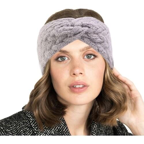 New Winter Girls wool Headbands for Women Warm Hair Band Handmade Knitted Soft Elastic Headwear Hair Accessories