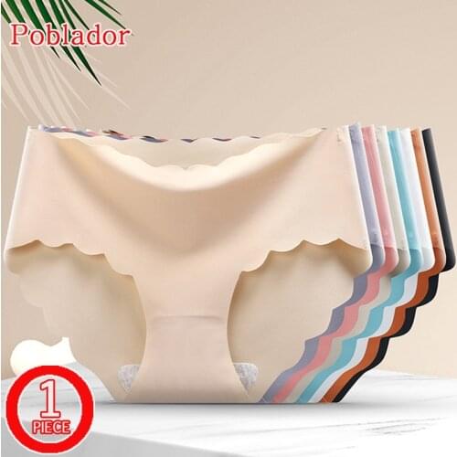 New Sexy Womens Silk Sport Panties Underwear Seamless Solid Briefs Low Waist Female Fashion Pantys Soft Comfort Lady Lingerie