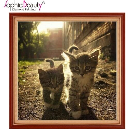 NEW DIY 3D Diamond Painting Handicraft Set Embroidery Mosaic Embroidery Cross Stitch Resin Craft Home Decor Carefree Little Cat