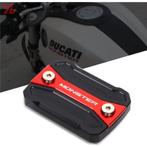 New Design Motorcycle Front Brake Fluid Reservoir Cover Cap Fits FOR DUCATI MONSTER 797 MONSTER 821 2014-2019 2018 2017 2016