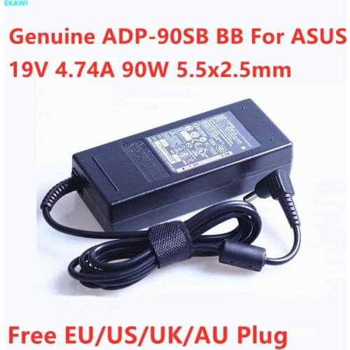 Genuine ADP-90SB BB 19V 4.74A 90W 5.5x2.5mm ADP-90CD DB AC Adapter For ASUS A43S A55V X450 V450 K45 F88 F81 Laptop Power Charger