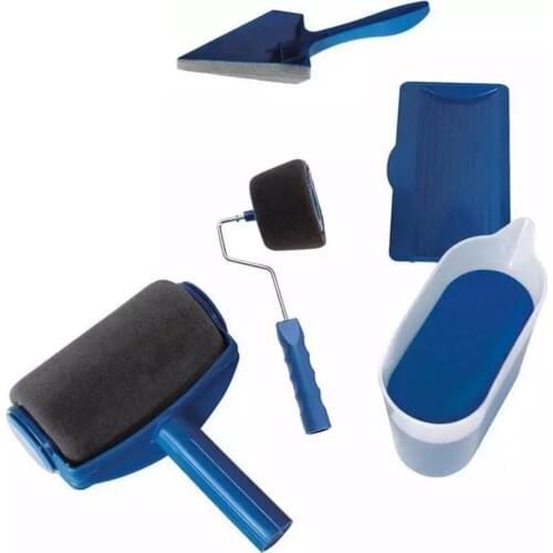 Durable Portable Paint Seamless Sponge Roller Brush Five-In-One Set Multi-Function Household Corner Easy to Operate Brush Tools