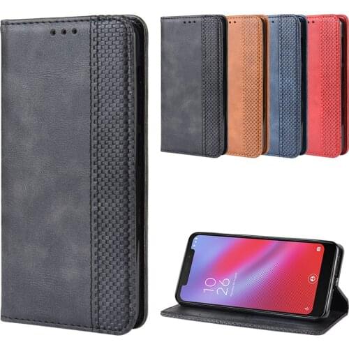 Luxury Retro Slim Leather Flip Cover for Vodafone Smart N10 Case VFD-630 YAL-L41 Wallet Card Stand Magnetic Book Cover 5.7 inch